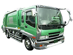 4t塵介車<br>高さ 2700／全幅 2200／全長 7090